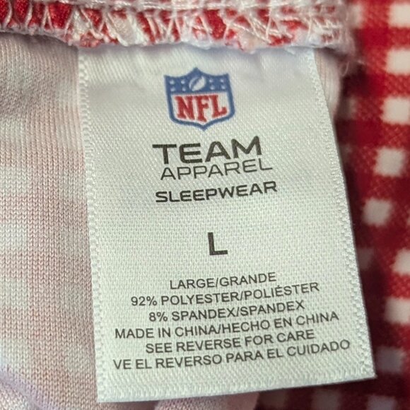 NWT NFL Team Apparel Red Size Large Chiefs Pajamas - Picture 2 of 7